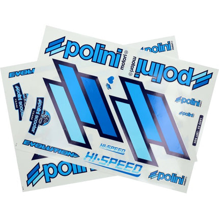 Polini sticker set team 48x34cm blue 24pcs zip sp 225.030