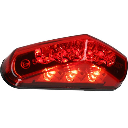Feu arrière LED DMP cyclomoteur/scooter verre rouge 84mm universel