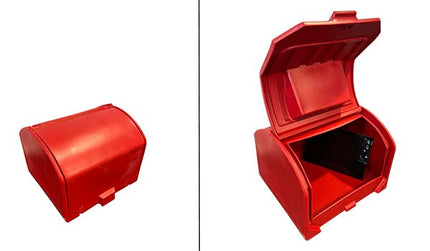 mallette à pizza isotherme chargement par le haut 140L + plaque de montage rouge