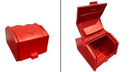 Caisse à pizza isotherme chargement par le haut 90L + plaque de montage rouge