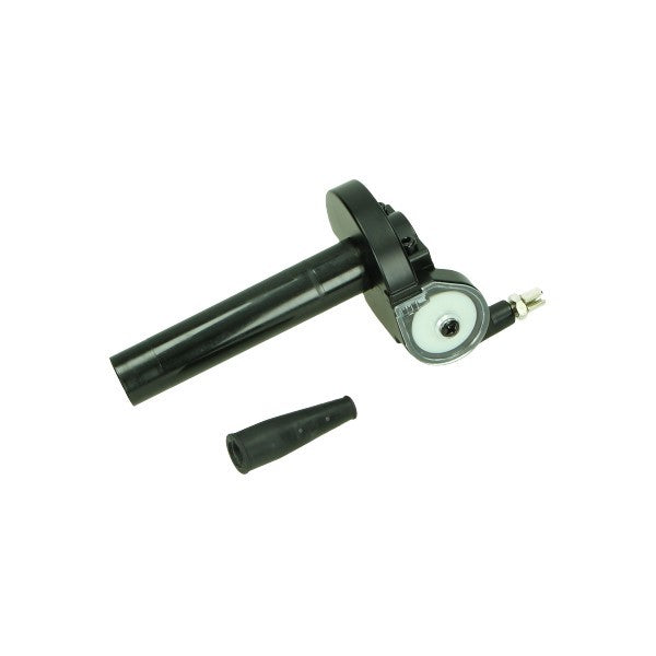 poignée d'accélérateur speed coudée mod. Cuppini noire cyclomoteur, scooter