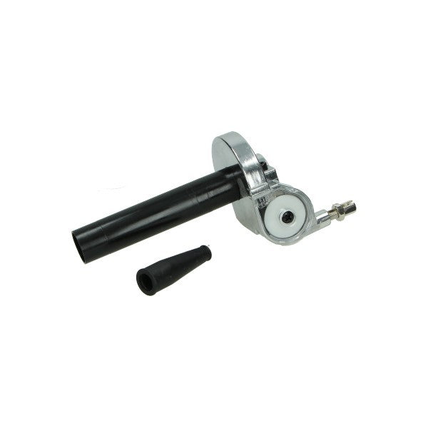 Poignée d'accélérateur rapide coudée mod. Cuppini aluminium mobylette, scooter