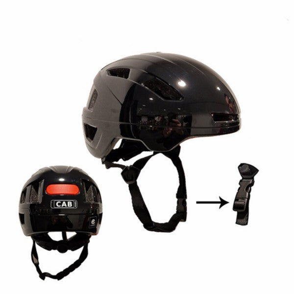 helm CAB pedelec/snorfiets NTA-8776 keur safety L/XL 58/62 zwart glans fatbike
