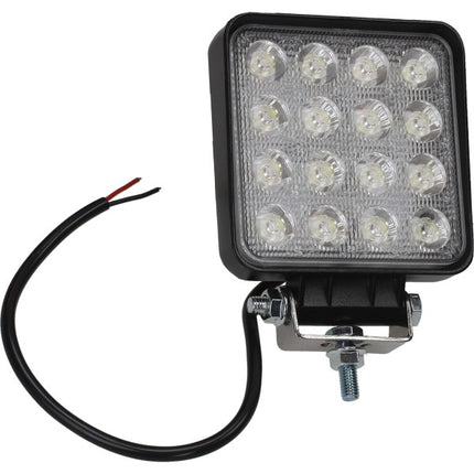 verstraler DMP led 12v 16 leds + bev. set zwart univ