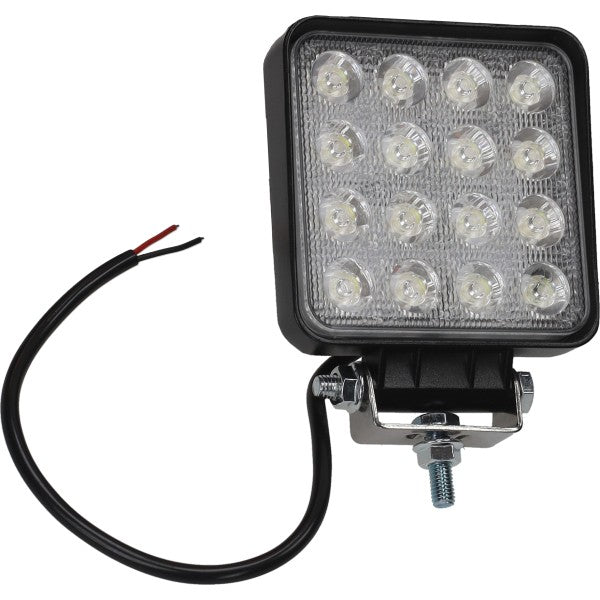 verstraler DMP led 12v 16 leds + bev. set zwart univ