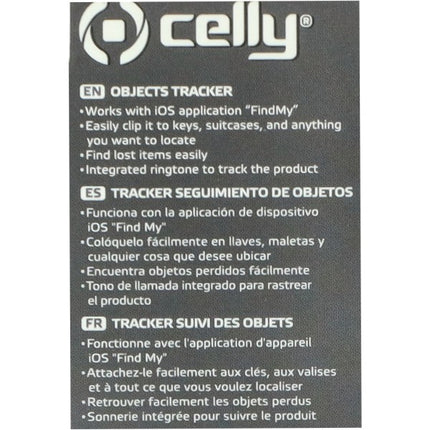 smartfinder Celly tracker werkt via Iphone App airtag zwart bromfiets, fatbike, Minicar, motorfiets, scooter