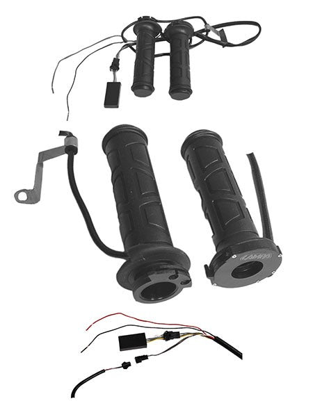 Kit de poignées chauffantes + lampe 12v réglable 22mm moto, quad, scooter 90536