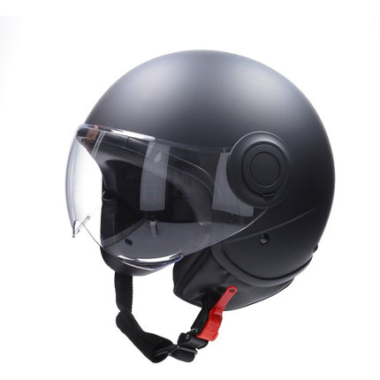 helmet CAB demi-jet E-06 approved comfort M matt black/black