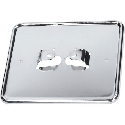 License plate holder horizontal metal (made in EU) chrome moped, scooter