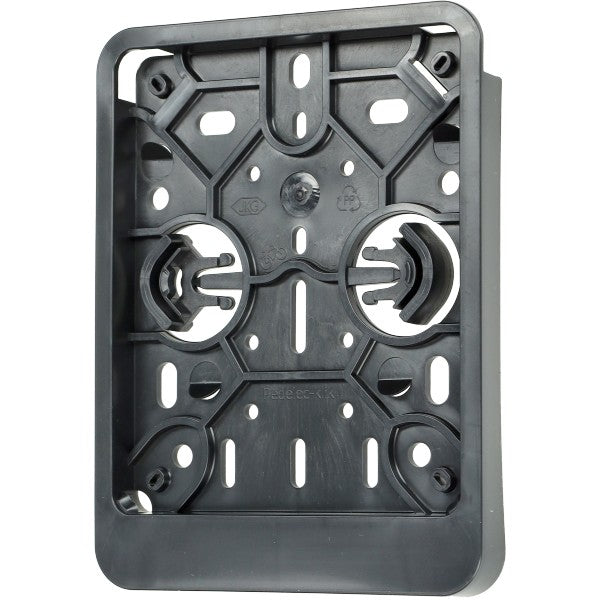 support de plaque d'immatriculation vertical Belgique noir