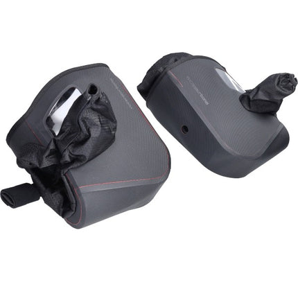 Hand Muff Set Tucano Motor & Maxiscooter Polyamide with Mirror/Viewing Window Black Maxx R334pro