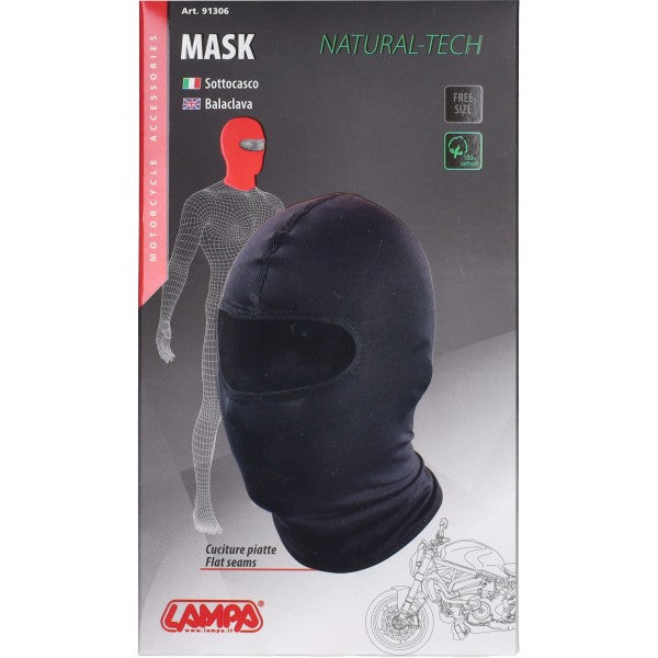 cagoule lampe intégrale coton noir 91306