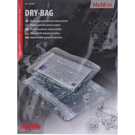 beschermhoes lampa waterproof documentenhouder 14x16 cm transparant 65364