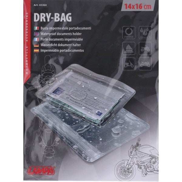 beschermhoes lampa waterproof documentenhouder 14x16 cm transparant 65364