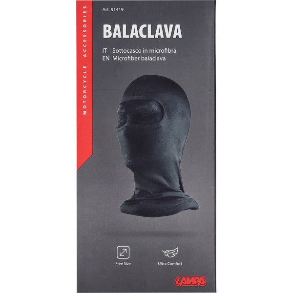 cagoule lampe intégrale microfibre noire 91419