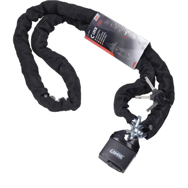 chain lock Lampa 8mm 200cm black 90631