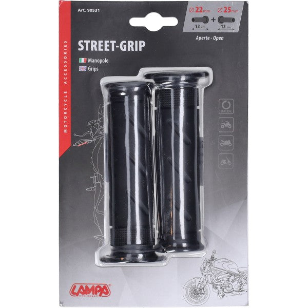 Jeu de poignées universel Lampa Street Grip noir 90531