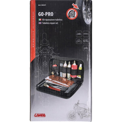 Kit de réparation de pneus tubeless lampe Go-Pro 11 pièces 90237