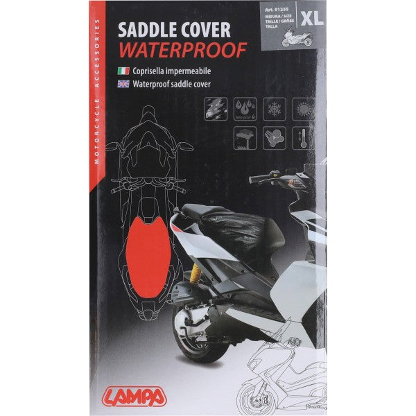 Housse de protection pour buddy seat Lampa étanche 80x118cm XL noir 91255