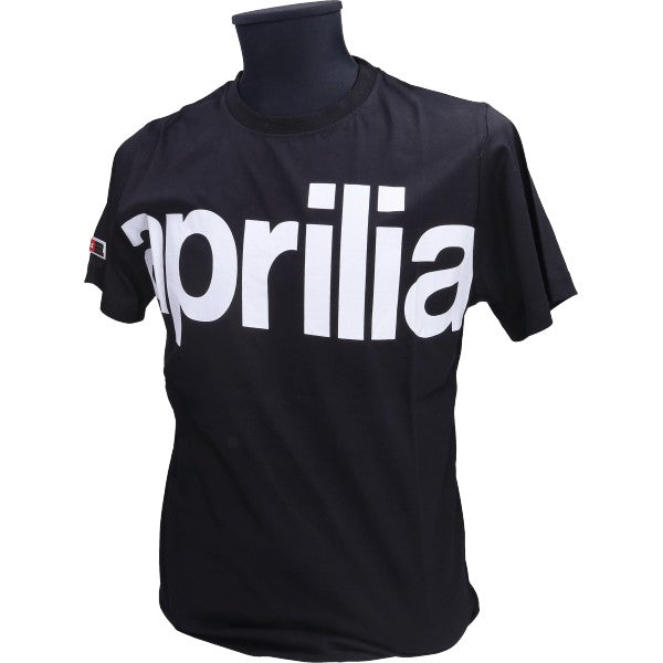 t-shirt korte mouwen Aprilia origineel woord [aprilia] M zwart 6076280m02b