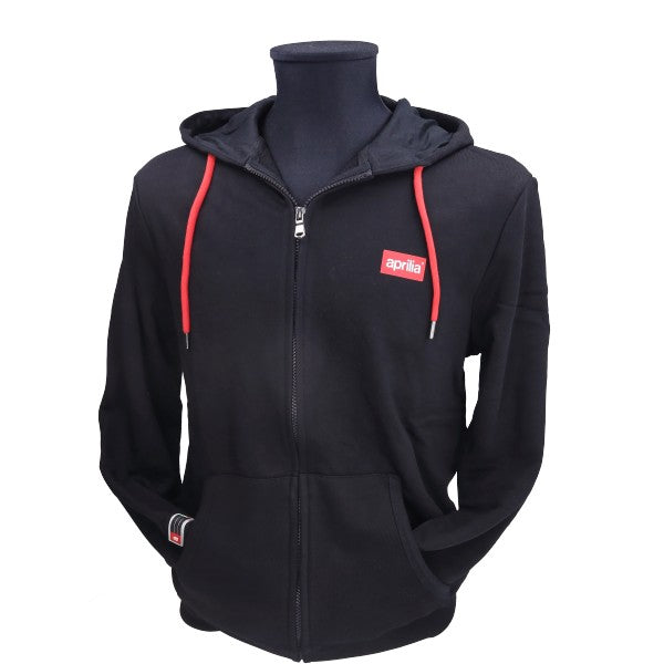 sweat à capuche Aprilia mot original [aprilia] L noir 6076290m03b