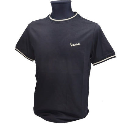 t-shirt korte mouwen Vespa Origineel anniversary 75 S zwart 607690m01b
