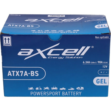 batterie axcell atx7a-bs/ytx7a-bs sla/gel peugeot-4t, sco kymco 4t, sco chine 4t, sco sym 4t