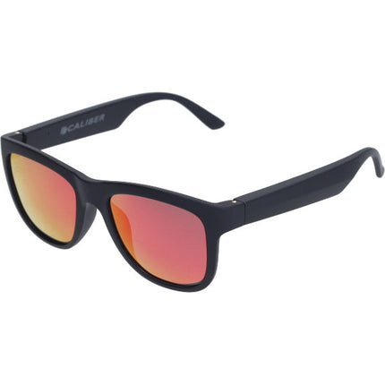 Caliber Bluetooth audio sunglasses / black - red lens