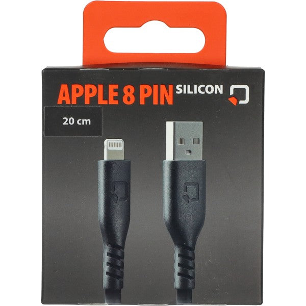 oplaadkabel lampa silicone telefoon USB type A > Apple 8 pin lengte 20cm 91780