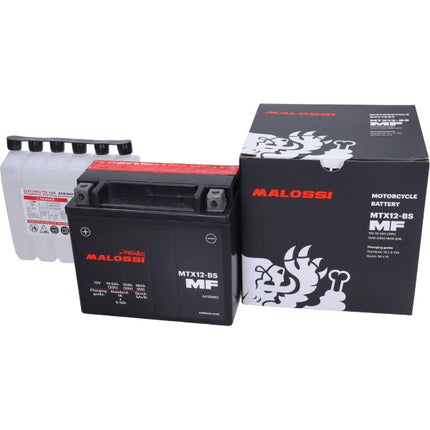Battery Malossi MTX12-BS/YTX12-BS Beverly 300cc, GTS 300, MP3-300cc, Runner 180cc 4419992