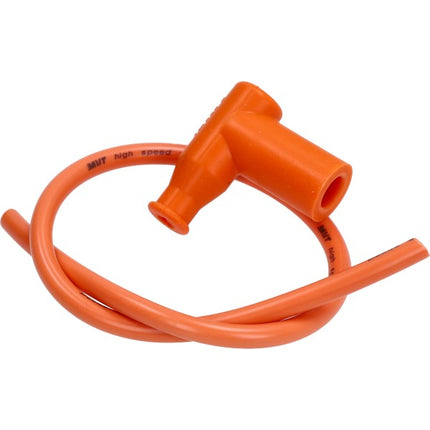 MVT spark plug cap + silicone waterproof cable (large hole) orange universal ap02