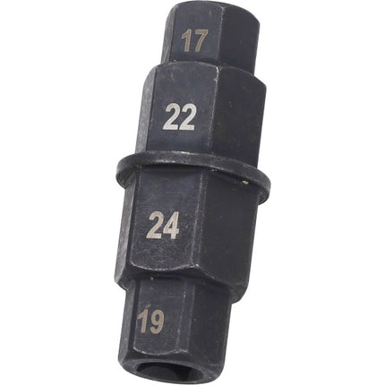 gereedschap eldi demontage set voorwielas 17-19-20-24mm bromfiets, derbi, rieju, senda