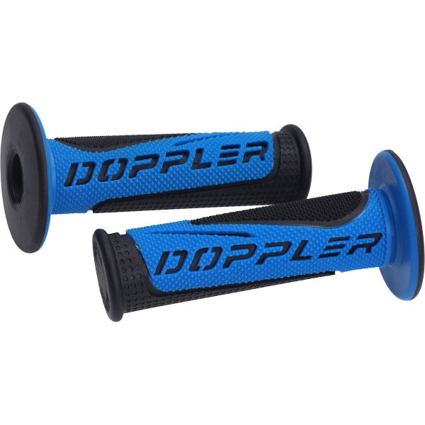 kit poignées Doppler radical universel noir/bleu 22/24mm 487284