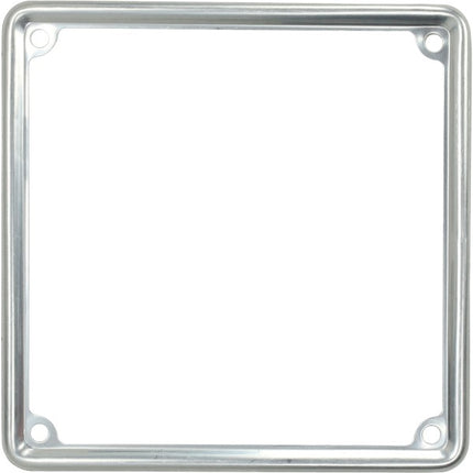 license plate frame metal 170x170mm vespa classic chrome
