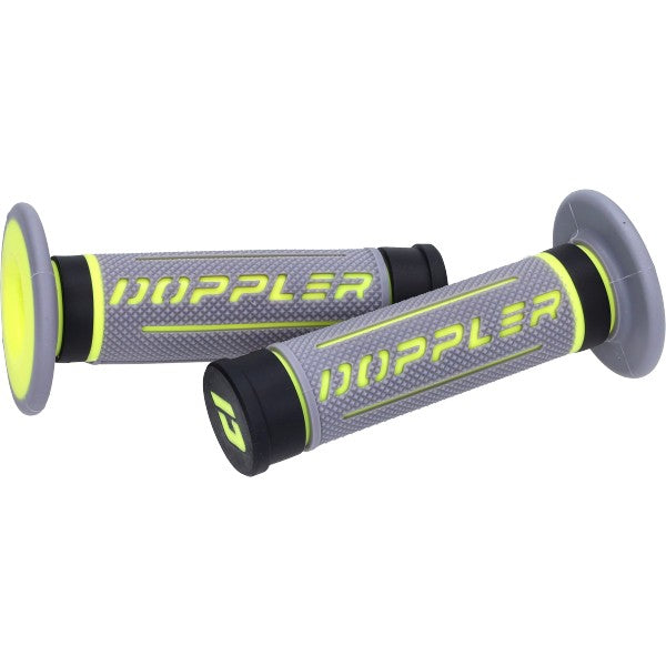 Kit poignées Doppler 3D universel gris/noir/jaune fluo 22/24mm 517393
