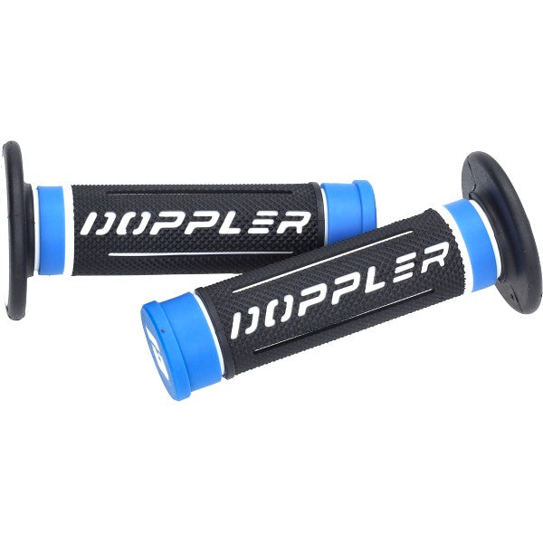 Poignées Doppler 3D universelles noir/bleu/blanc 22/24mm 517396