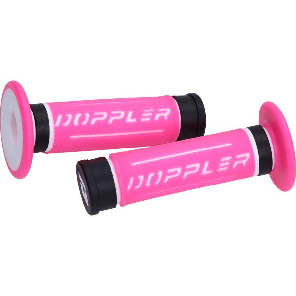 kit poignées Doppler 3d universel rose/noir/blanc 22/24mm 517395