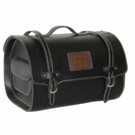 Top case cuir sur mesure notamment Vespa noir Primavera, scooter, Sprint, Vespa LX, Vespa S