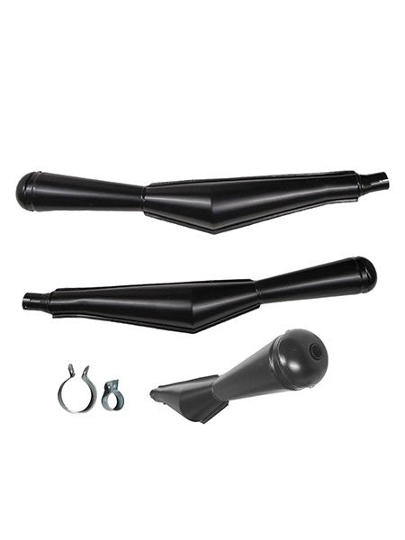 uitlaat jamarcol oldtimer (made in EU) megafoon uni. 28mm zwart