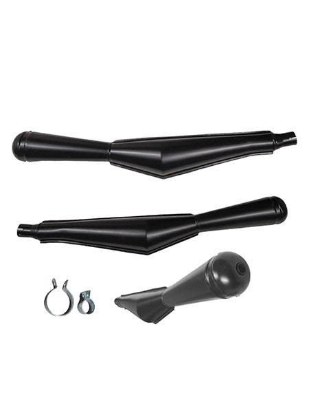 uitlaat jamarcol oldtimer (made in EU) megafoon uni. 32mm zwart