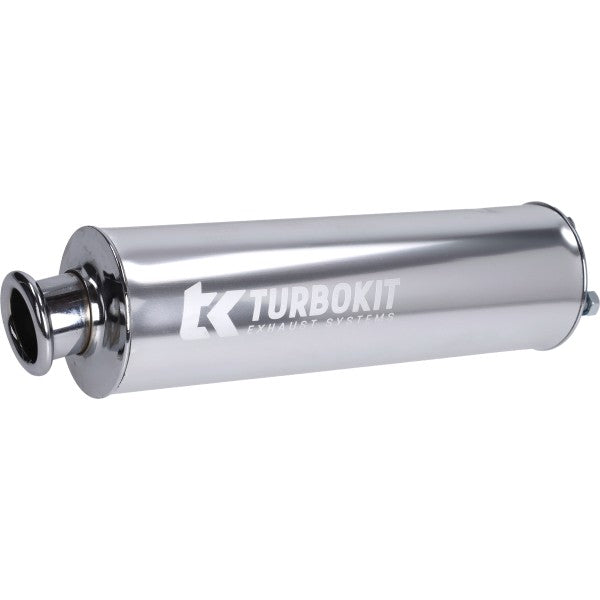 nademper Turbokit aluminium 3-bouts 60mm zilver