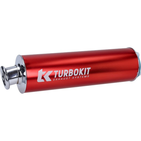 nademper Turbokit aluminium 3-bouts 60mm rood