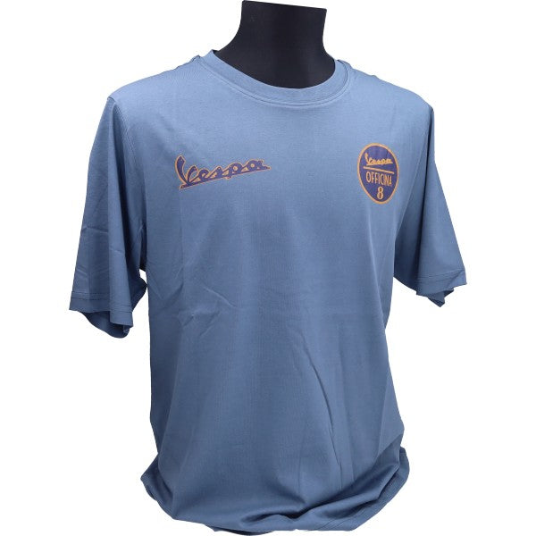 t-shirt Piaggio origineel officina 8 L blauw 8l0177m04ott