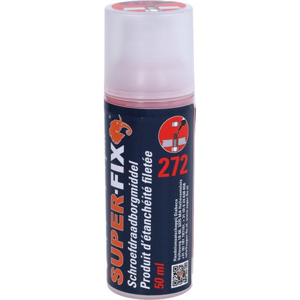 borgmiddel super-fix schroefdraad hoogvast 272 50ml rood 1604005