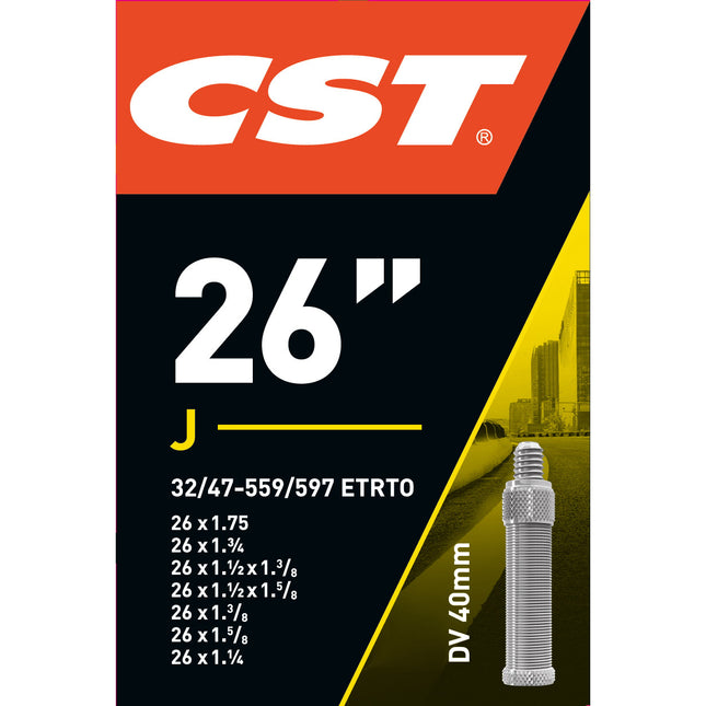 CST binnenband 30026005 – juiste verpakking met maatbereik en ventiel
