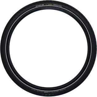 Schwalbe Marathon Performance 40-406 voor binnenband zwart met reflectie — volledig zijaanzicht