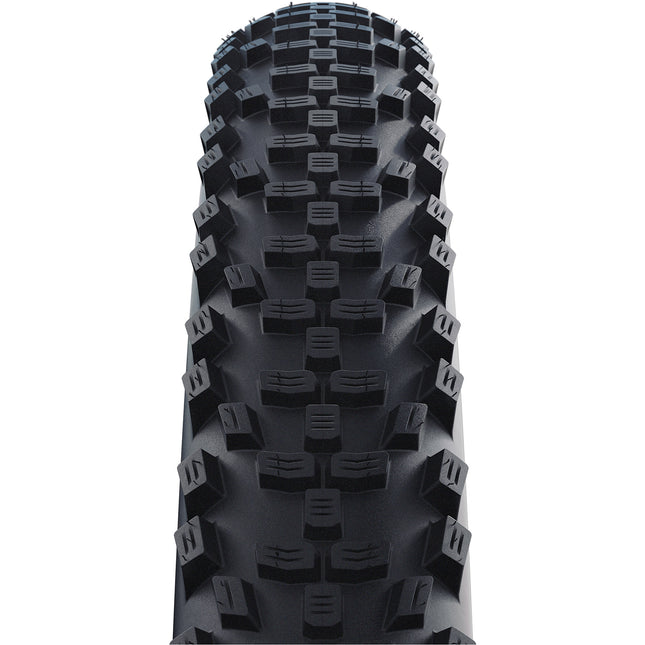 Schwalbe Smart Sam Performance 65-622 voor binnenband zwart met reflectie — vooraanzicht van het profiel