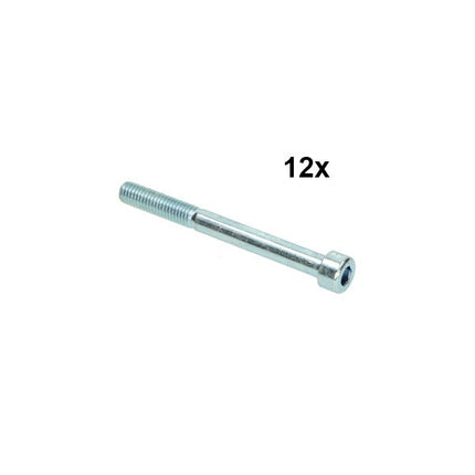 vis à six pans creux M8x80mm 12 pcs