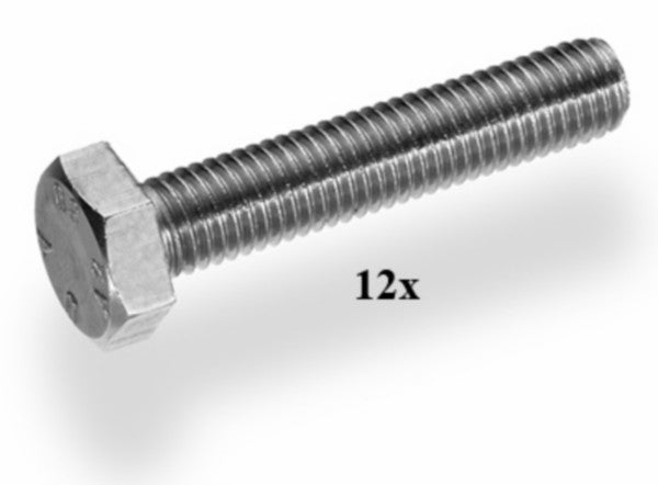 bout zeskant m8x70mm 12pcs