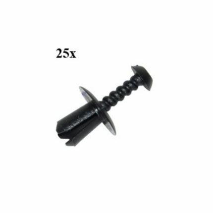 drukplug parker 6x16x11 zwart 25pcs scooter